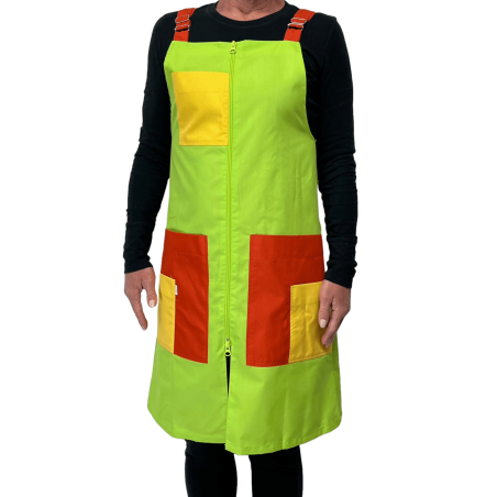 Pichis Doble Carro Naranja, Amarillo y Verde  para Maestra
